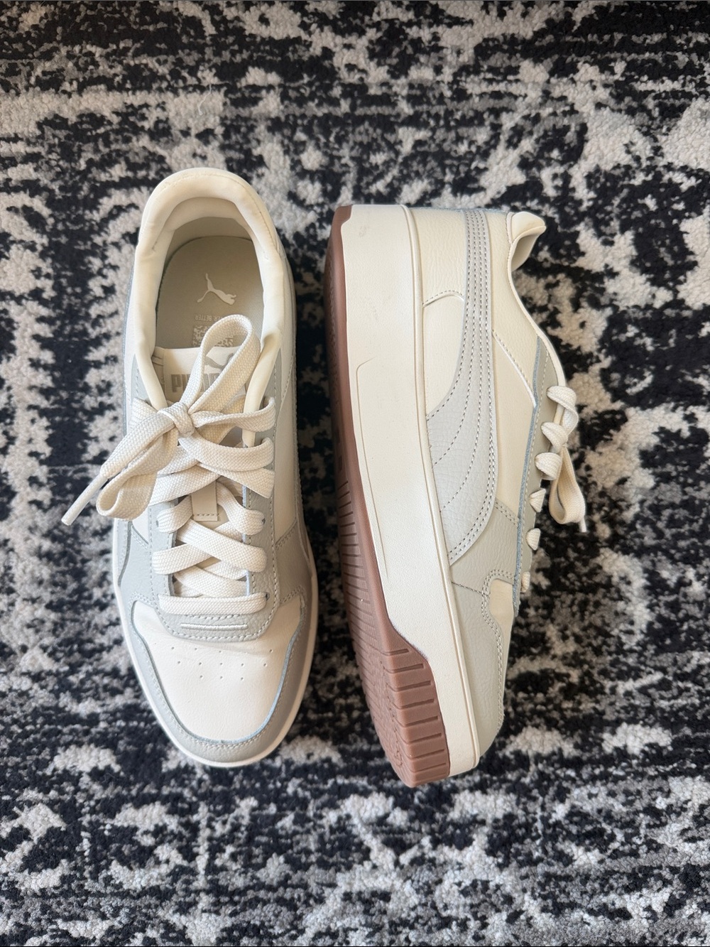 Puma Cali Dream Platform Sneakers | White & Gray Neutral NWOT Size 8